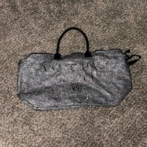 Victoria Secret duffel bag glitter, sparkling black silver